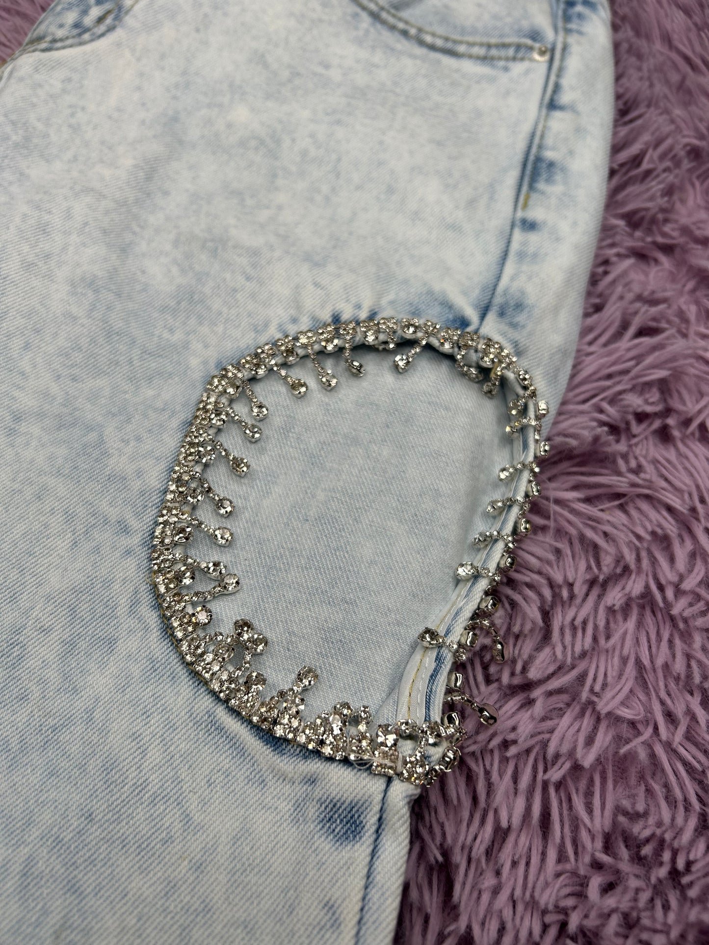 Rhinestones denim