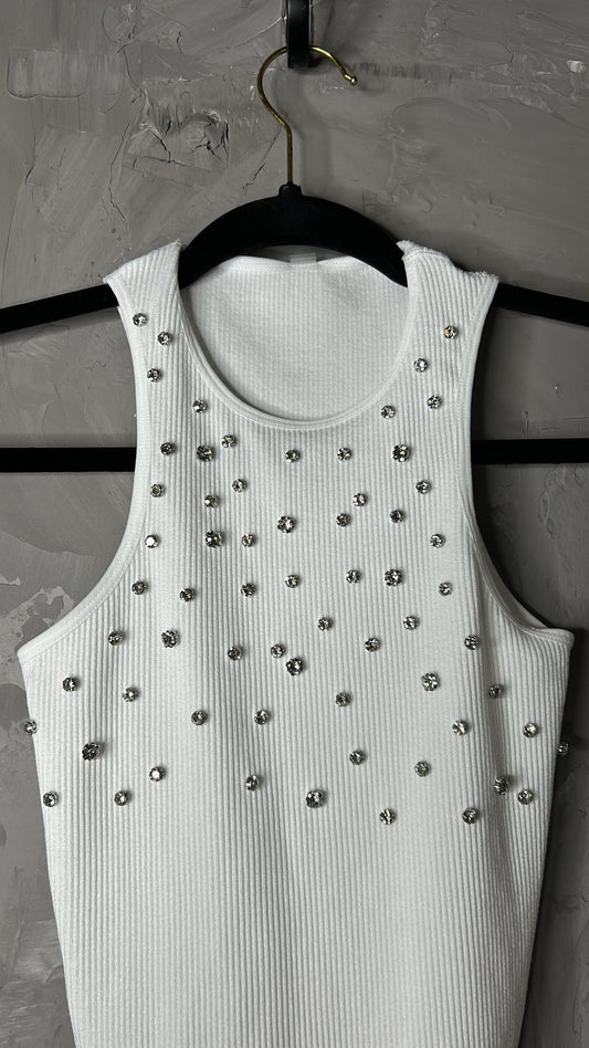 Gems white bodysuit