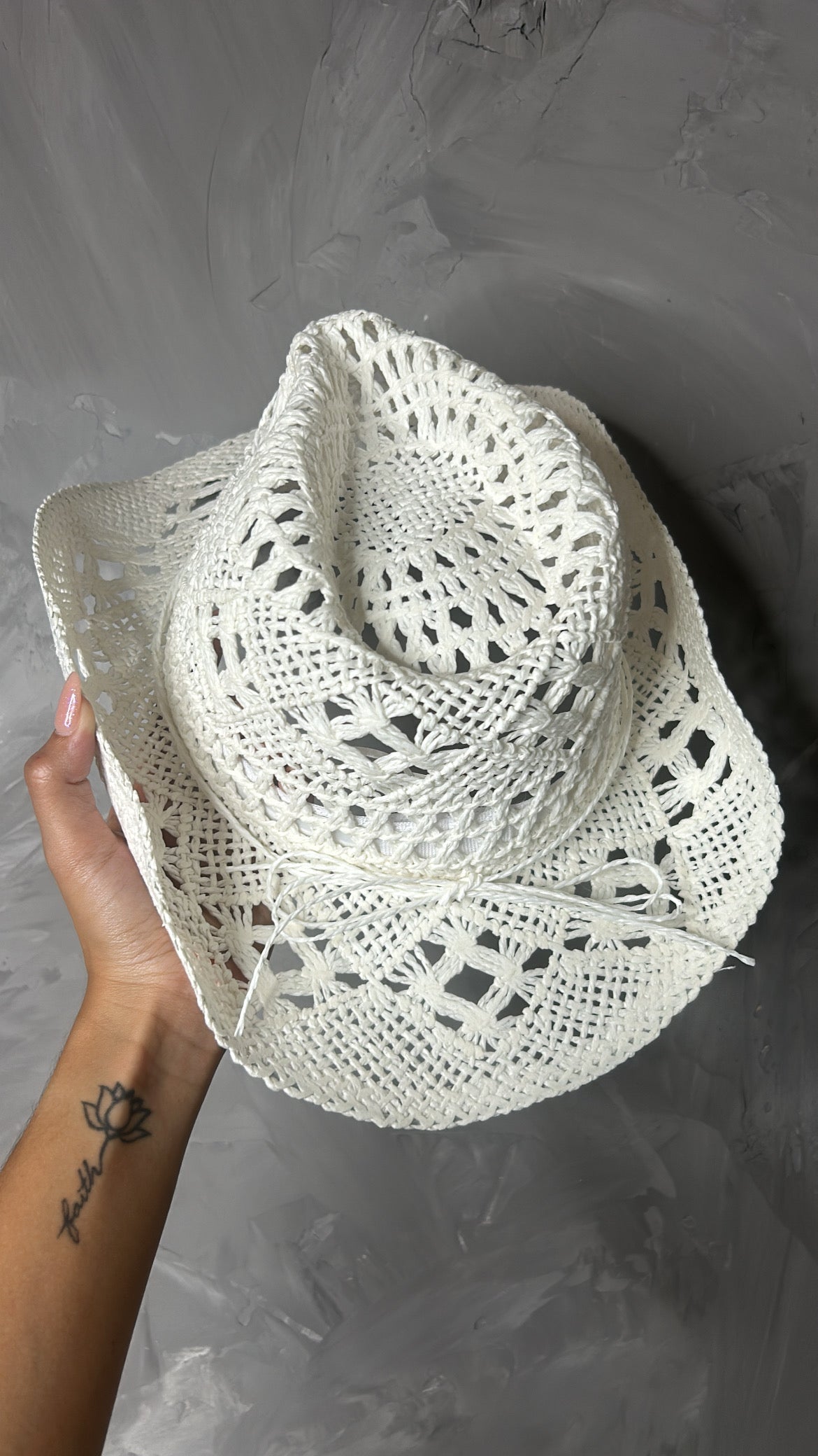 White cowboy hat