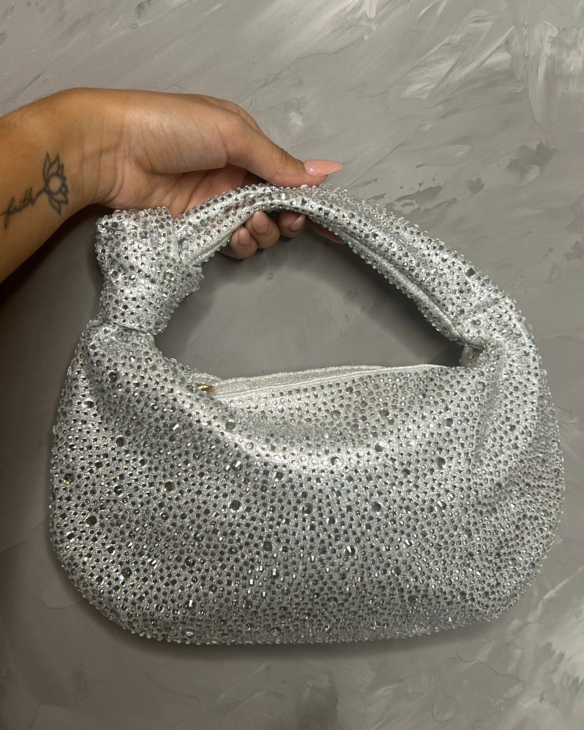 Silver medium bag