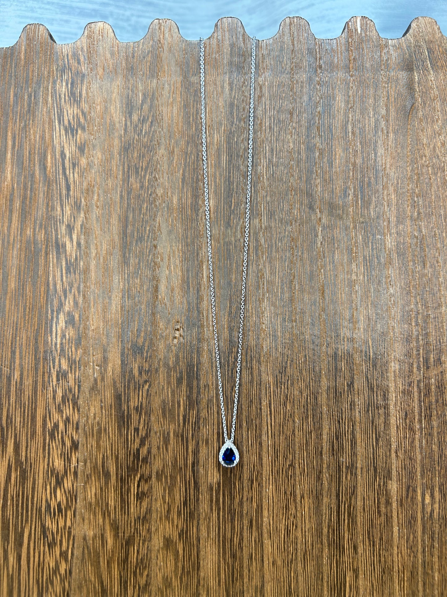 Blue stone necklace