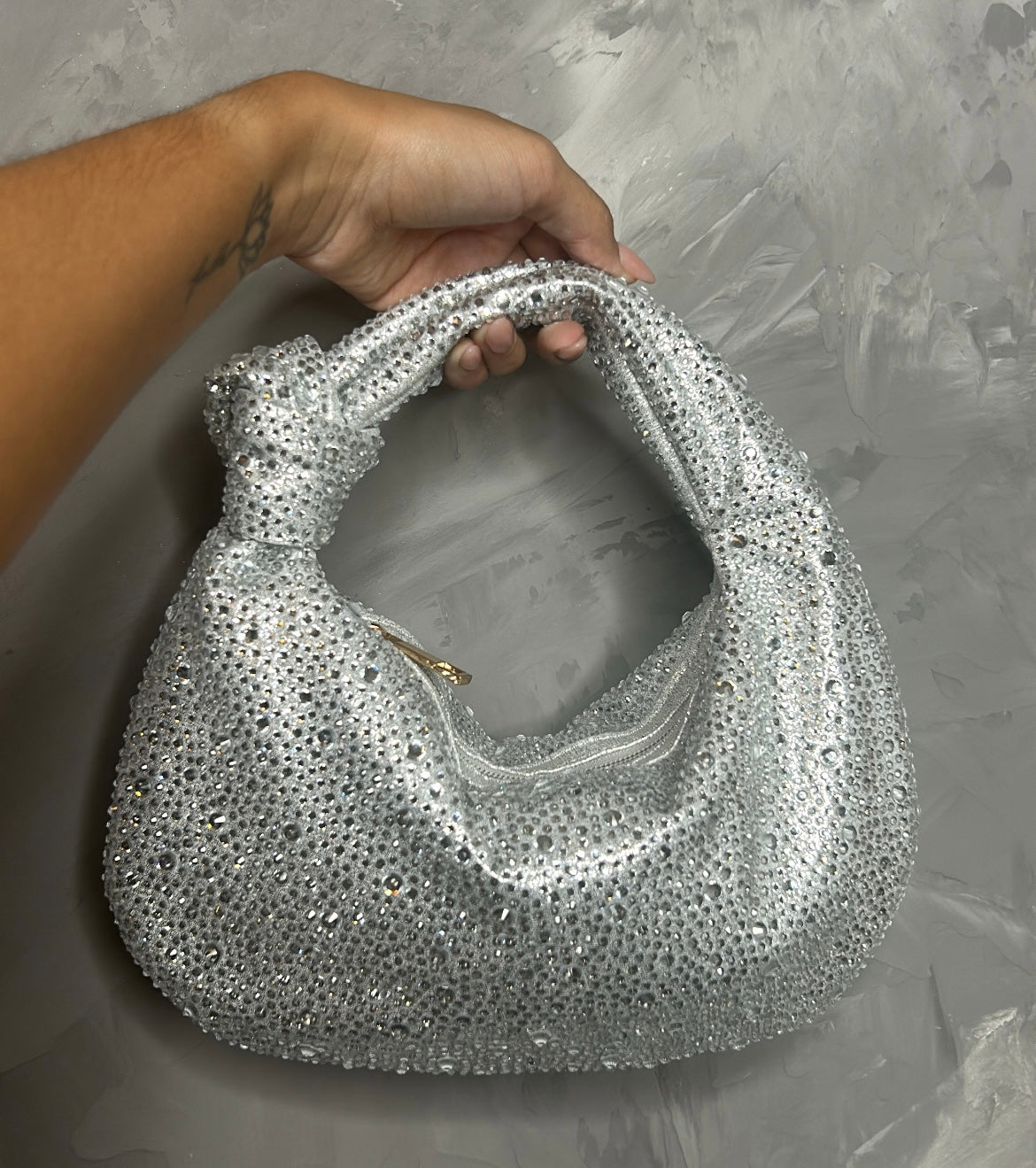 Silver medium bag