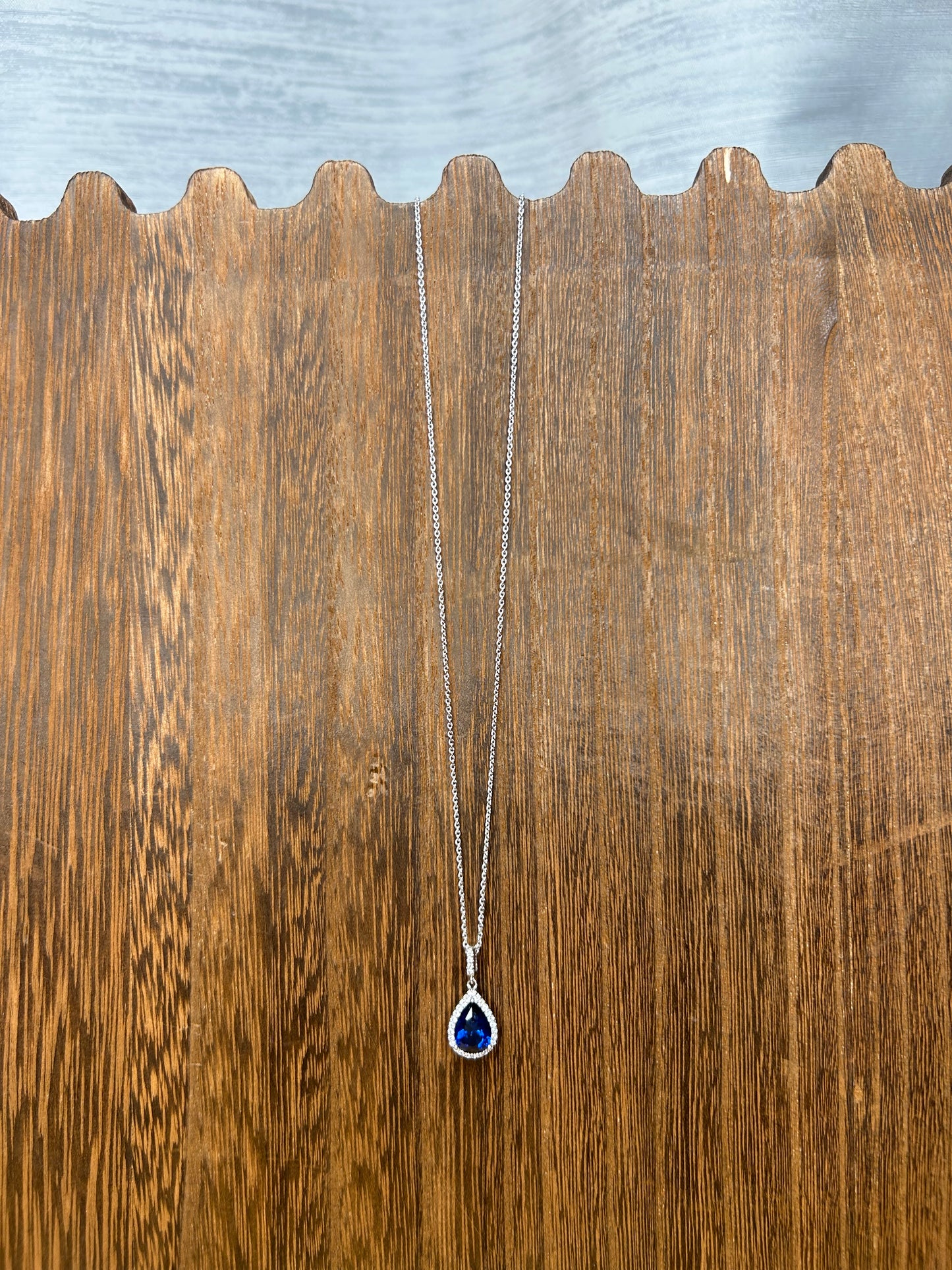 Blue stone necklace