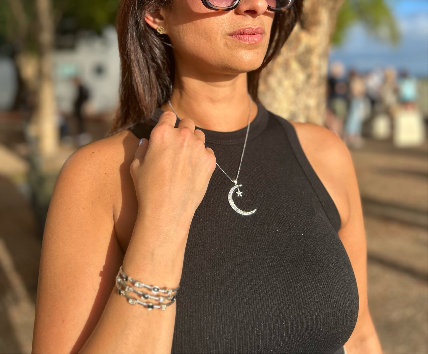 Moon necklace