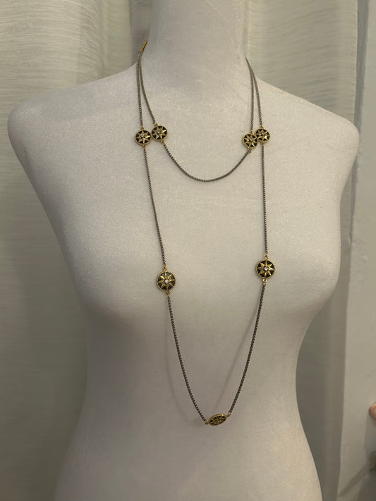 Multi wear black necklace