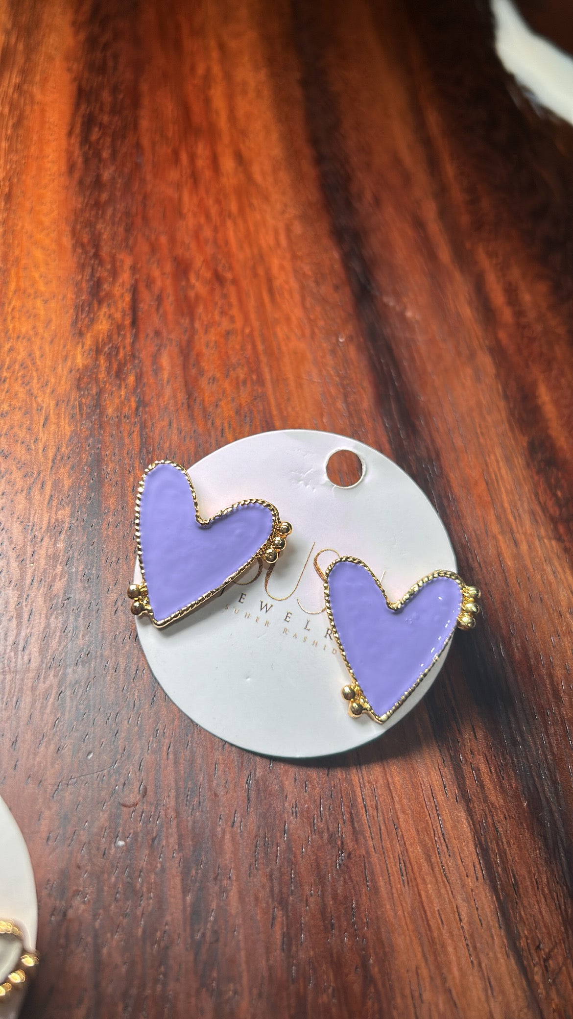 Heart handmade earrings