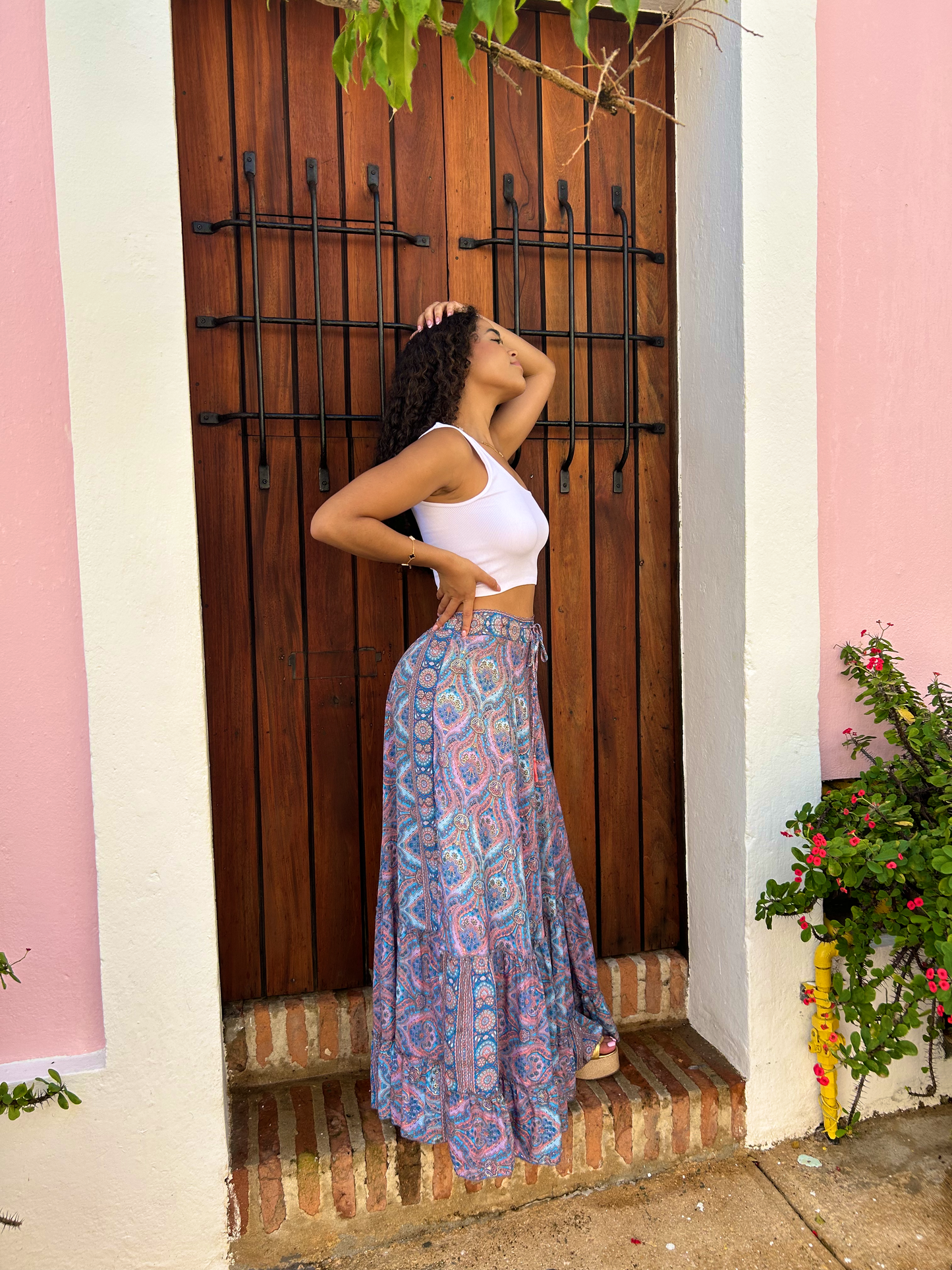 Boho long skirt